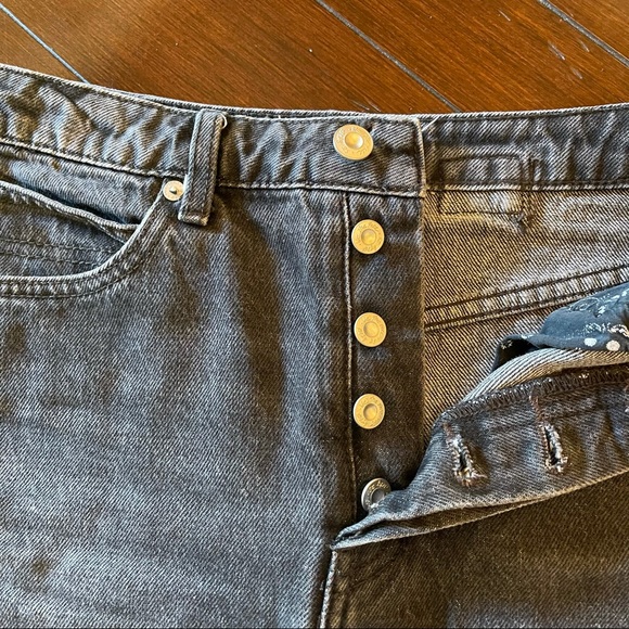 Free People Black Jean Mini Skirt - Picture 9 of 9